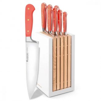 Bloco Facas Classic Color Coral Peach 8 Peças - Wüsthof