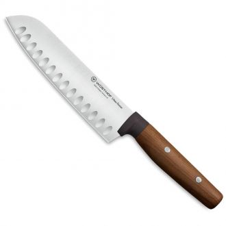 Faca Santoku com Sulcos Cabo Madeira Urban Farmer 7" - Wüsthof