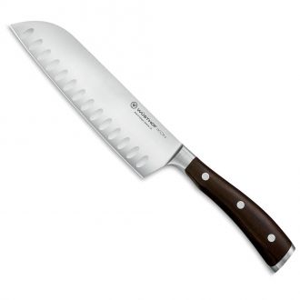 Faca Santoku com Sulcos Ikon Blackwood 7" - Wüsthof